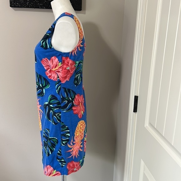 Tommy Bahama Tropical Piña Cool-Ada Floral Pineapple Colorful Mini Dress Small - Picture 4 of 8
